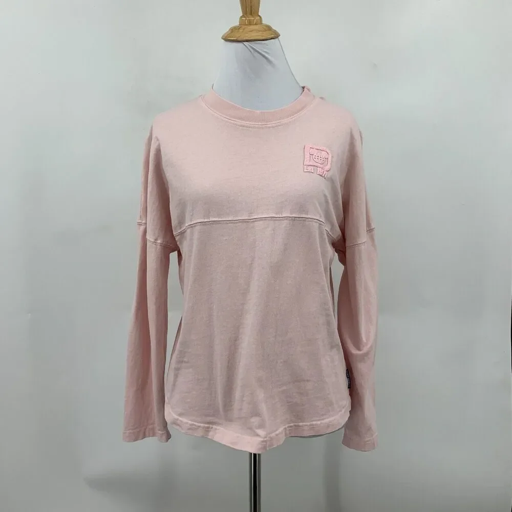 Disney Parks Walt Disney World Spirit Jersey Girls XL Pink Long Sleeve *READ